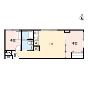 2DK 間取り図