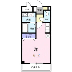 ワンルーム 間取り図