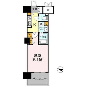 1K 間取り図
