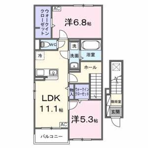 2LDK 間取り図