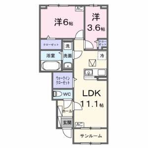 2LDK 間取り図