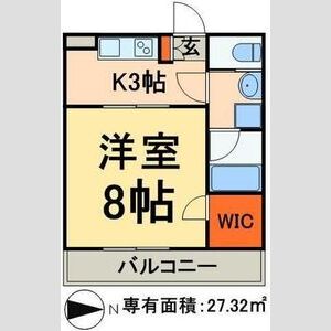1K 間取り図