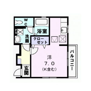 ワンルーム 間取り図