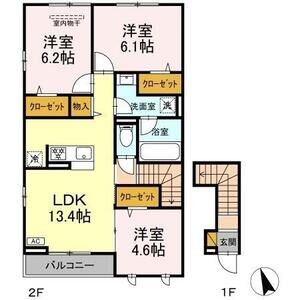 3LDK 間取り図
