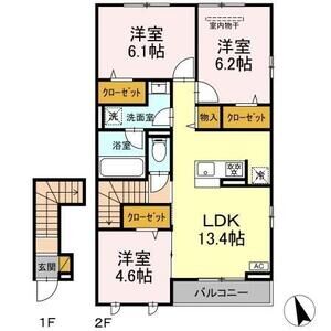 3LDK 間取り図