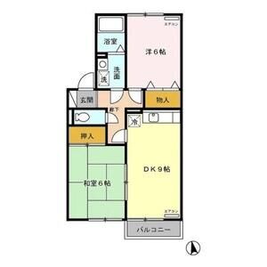 2DK 間取り図