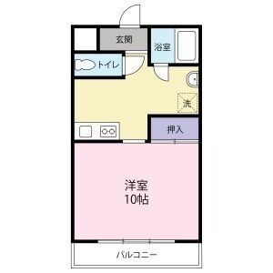1K 間取り図