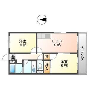 2LDK 間取り図