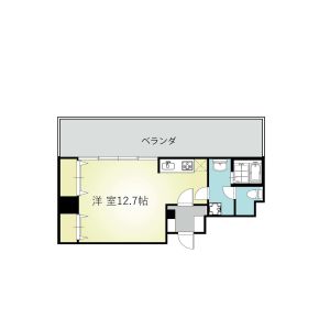 1DK 間取り図