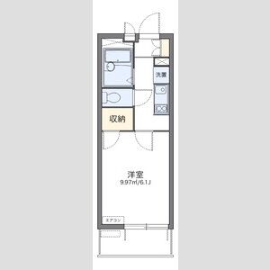 1K 間取り図