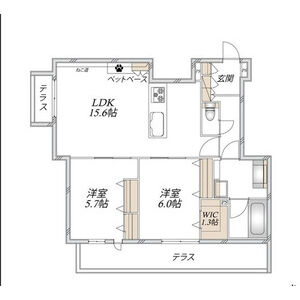 3LDK 間取り図