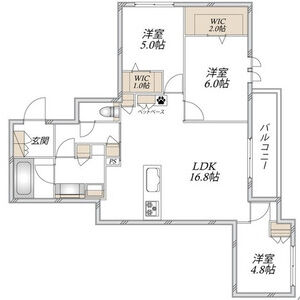3LDK 間取り図
