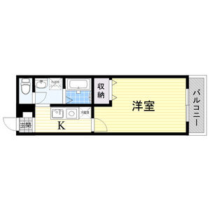1K 間取り図
