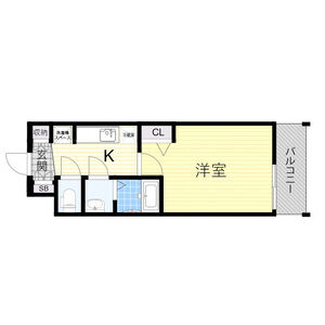 1K 間取り図