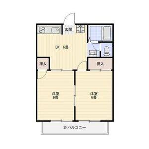 2DK 間取り図