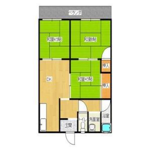 3DK 間取り図