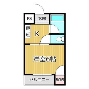 1K 間取り図