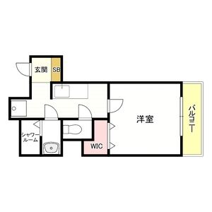 1K 間取り図