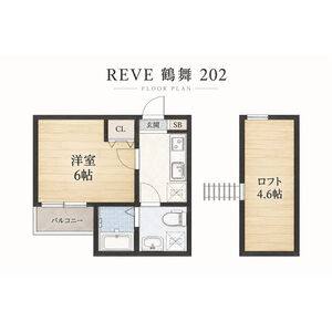 1K 間取り図