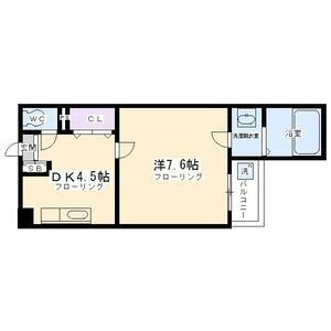 1DK 間取り図