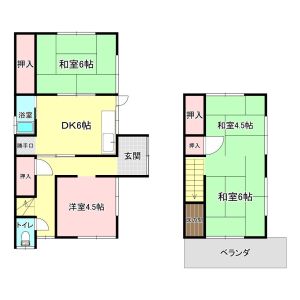 3DK 間取り図