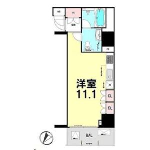 ワンルーム 間取り図