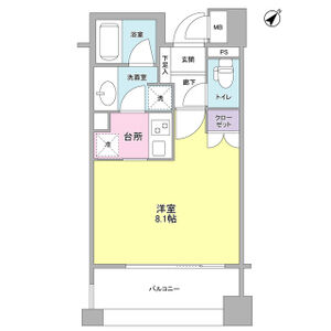 ワンルーム 間取り図