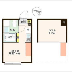 ワンルーム 間取り図