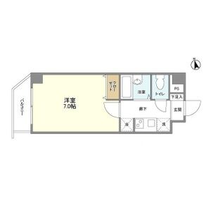 1K 間取り図