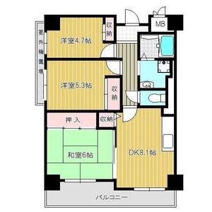 3DK 間取り図