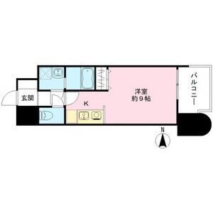 ワンルーム 間取り図