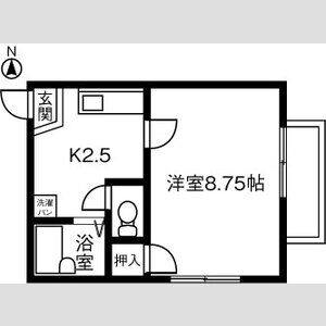 1K 間取り図