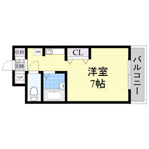 1K 間取り図