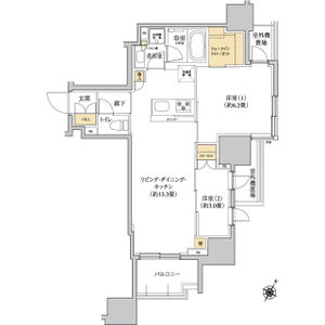 2LDK 間取り図