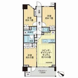 3LDK 間取り図