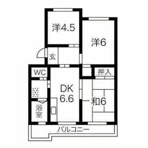 3DK 間取り図