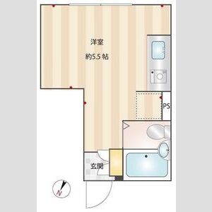 ワンルーム 間取り図