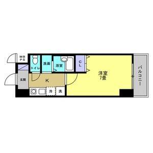 1K 間取り図