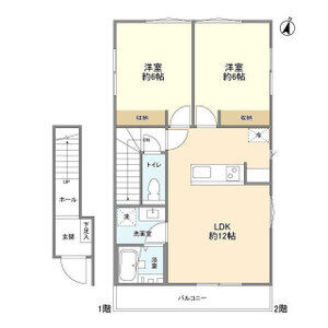 2LDK 間取り図