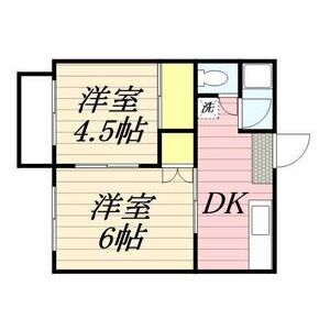 2DK 間取り図