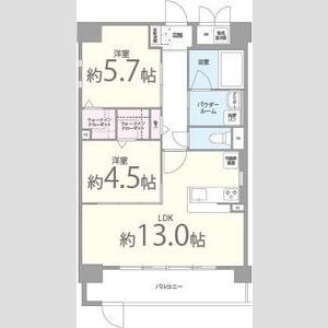 2LDK 間取り図