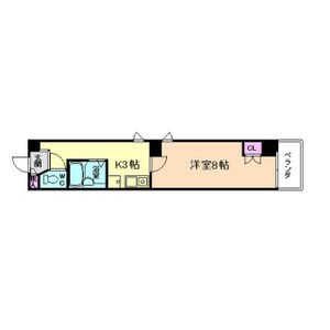 1K 間取り図
