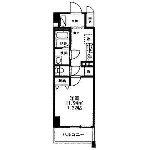 1K 間取り図
