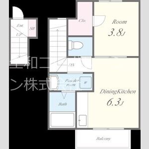 1DK 間取り図