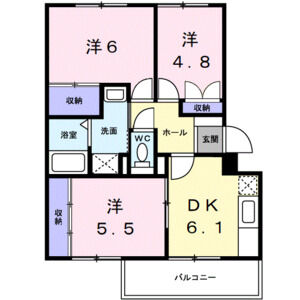 3DK 間取り図