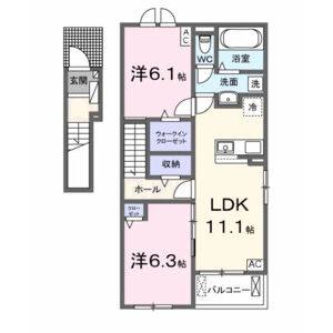 2LDK 間取り図