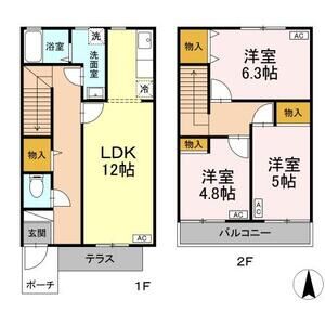 3LDK 間取り図