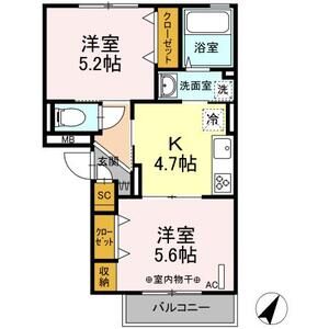 2K 間取り図