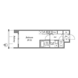 ワンルーム 間取り図