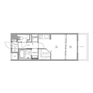 1DK 間取り図